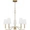 Quoizel Beatty Chandelier 5 Lights Aged Brass BTY5026AB - alternate 4